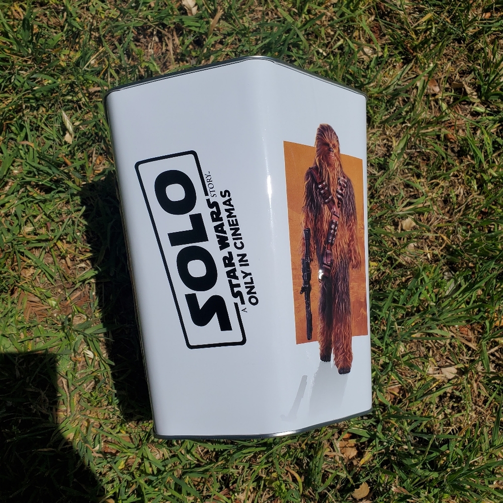 Star Wars Solo Movie Tin Promotional Metal Popcorn Faseted Bucket Tub 7x8in